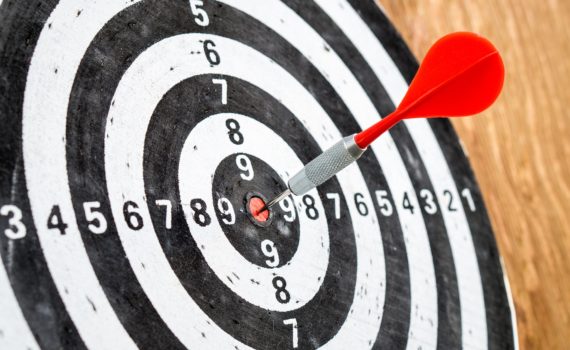 Een doel voor darts